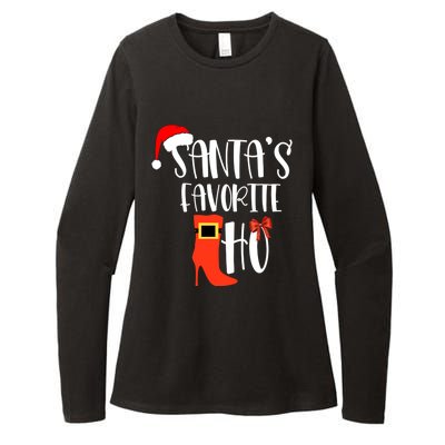 SantaS Favorite Ho Inappropriate Christmas Gift Womens CVC Long Sleeve Shirt