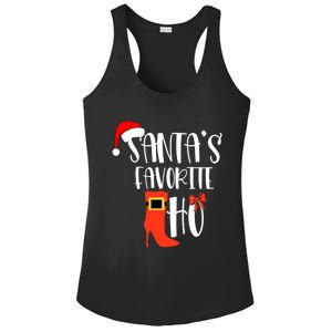 SantaS Favorite Ho Inappropriate Christmas Gift Ladies PosiCharge Competitor Racerback Tank