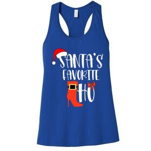 SantaS Favorite Ho Inappropriate Christmas Gift Women's Racerback Tank