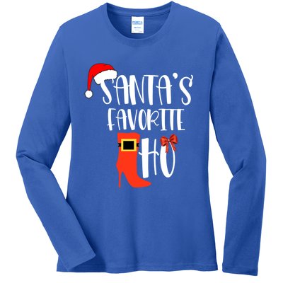 SantaS Favorite Ho Inappropriate Christmas Gift Ladies Long Sleeve Shirt