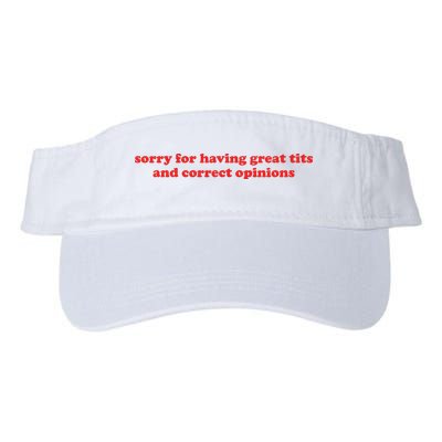 Sorry For Having Great Tits And Correct Opinions Visor