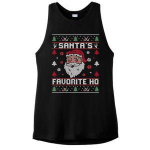 SantaS Favorite Ho Rude Offensive Ugly Christmas Funny Gift Ladies PosiCharge Tri-Blend Wicking Tank