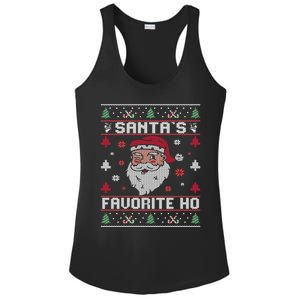 SantaS Favorite Ho Rude Offensive Ugly Christmas Funny Gift Ladies PosiCharge Competitor Racerback Tank