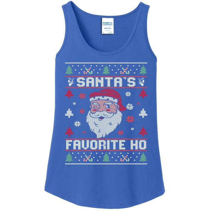 SantaS Favorite Ho Rude Offensive Ugly Christmas Funny Gift Ladies Essential Tank