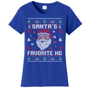 SantaS Favorite Ho Rude Offensive Ugly Christmas Funny Gift Women's T-Shirt