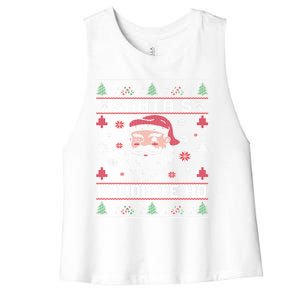 SantaS Favorite Ho Rude Offensive Ugly Christmas Funny Gift Women's Racerback Cropped Tank