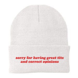 Sorry For Having Great Tits And Correct Opinions Knit Cap Winter Beanie