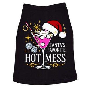 SantaS Favorite Hot Mess Funny Margarita Doggie Tank