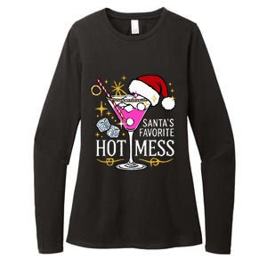 SantaS Favorite Hot Mess Funny Margarita Womens CVC Long Sleeve Shirt