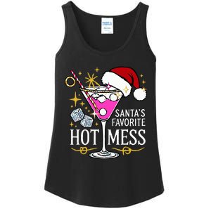 SantaS Favorite Hot Mess Funny Margarita Ladies Essential Tank