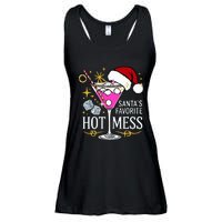 SantaS Favorite Hot Mess Funny Margarita Ladies Essential Flowy Tank