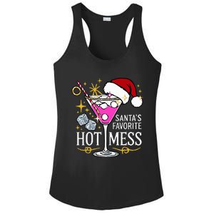 SantaS Favorite Hot Mess Funny Margarita Ladies PosiCharge Competitor Racerback Tank