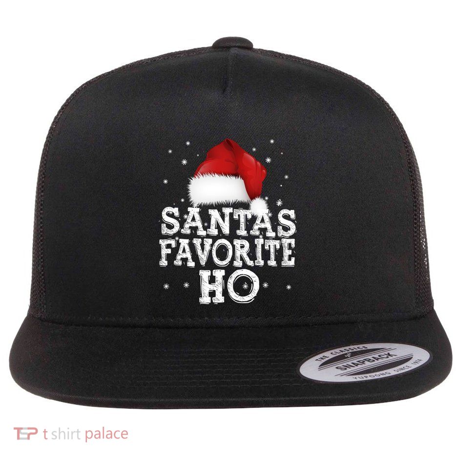 SantaS Favorite Ho Cute Christmas Holidays Pajama Gift Flatbill Hat