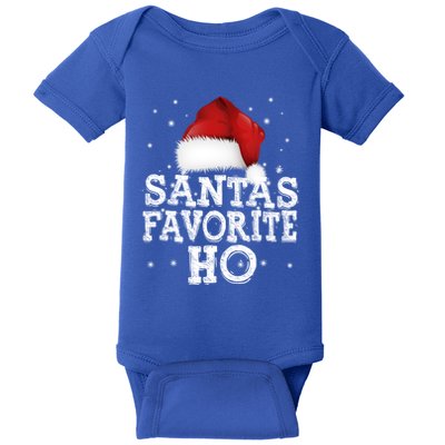 SantaS Favorite Ho Cute Christmas Holidays Pajama Gift Baby Bodysuit