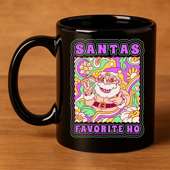 Santas Favorite Ho 11oz C Handle Ceramic Mug