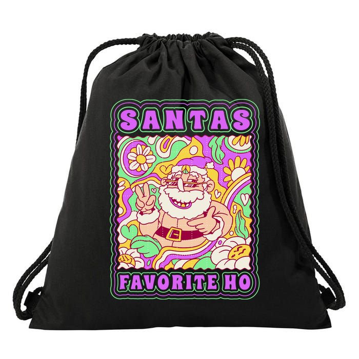 Santas Favorite Ho Drawstring Bag