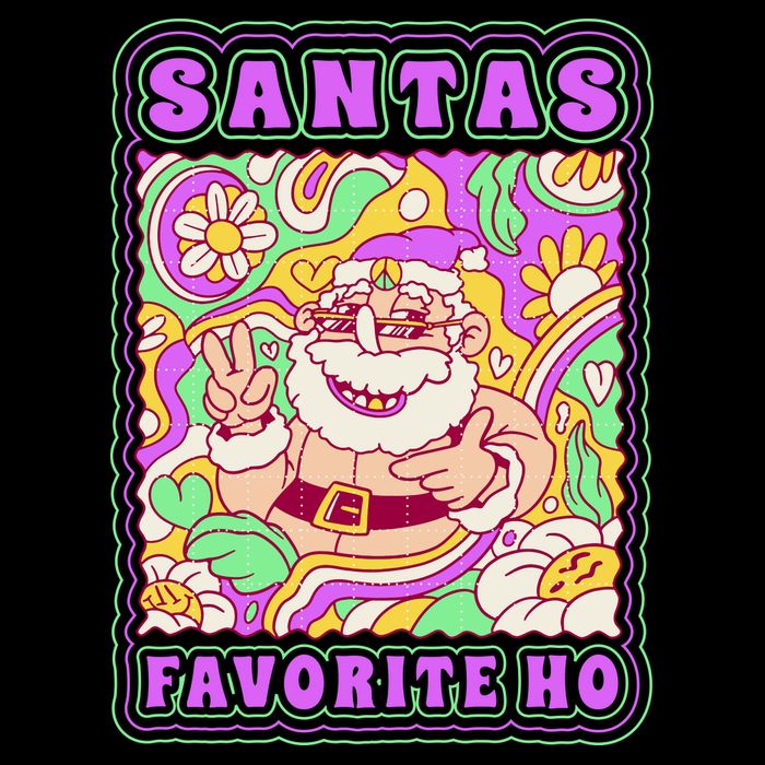 Santas Favorite Ho Drawstring Bag