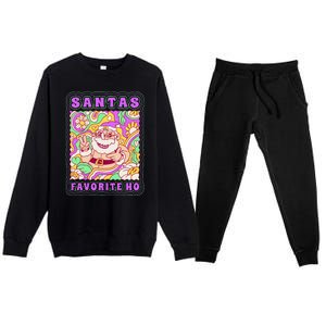 Santas Favorite Ho Premium Crewneck Sweatsuit Set