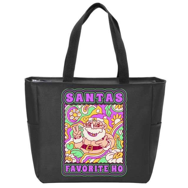 Santas Favorite Ho Zip Tote Bag