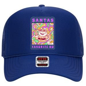 Santas Favorite Ho High Crown Mesh Back Trucker Hat