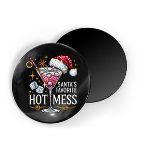 SantaS Favorite Hot Mess Christmas Holiday Margarita Drink Magnet