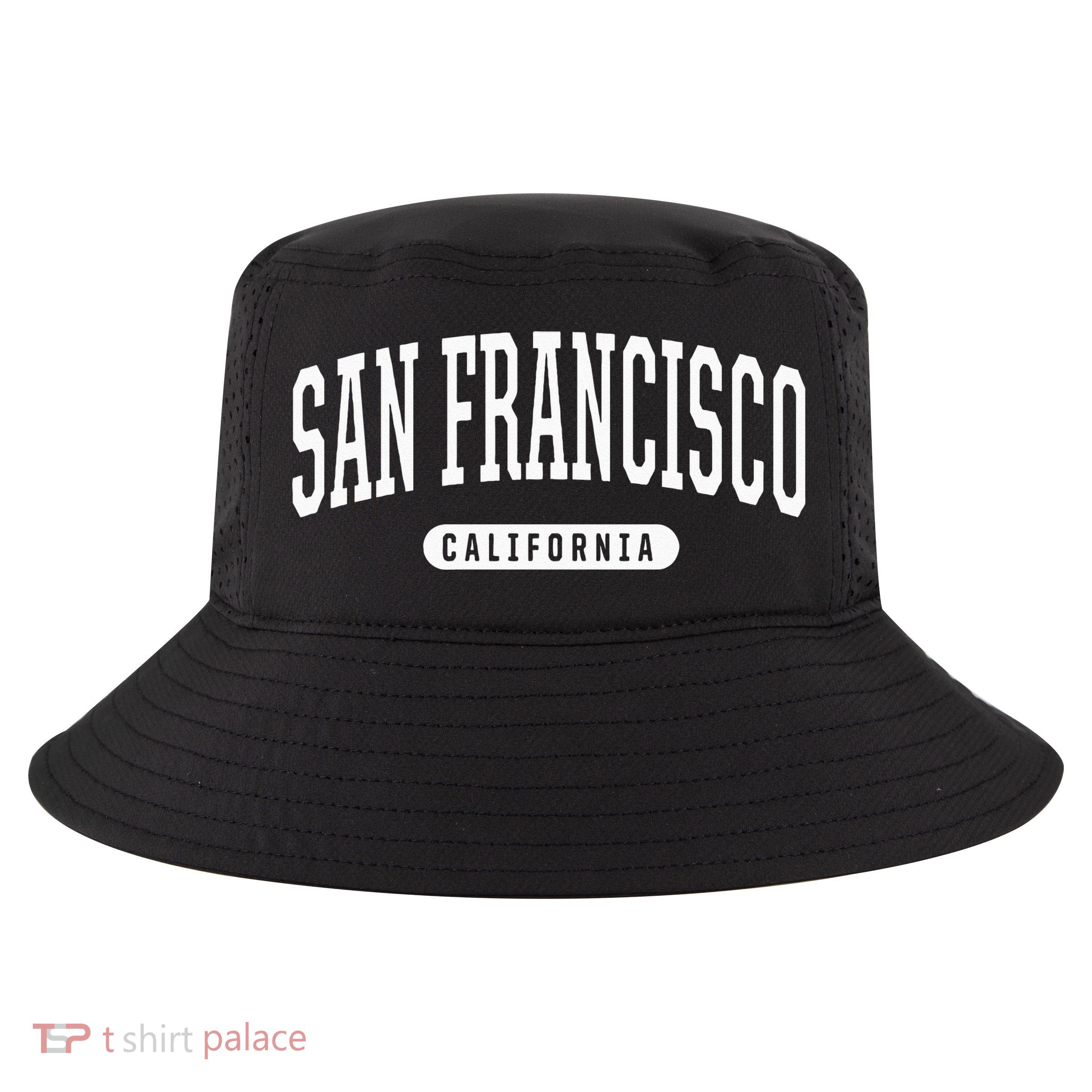 San Francisco Hoodie Swea College University Style Cool Comfort Performance Bucket Hat