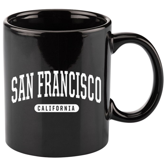 San Francisco Hoodie Swea College University Style 11oz C Handle Ceramic Mug