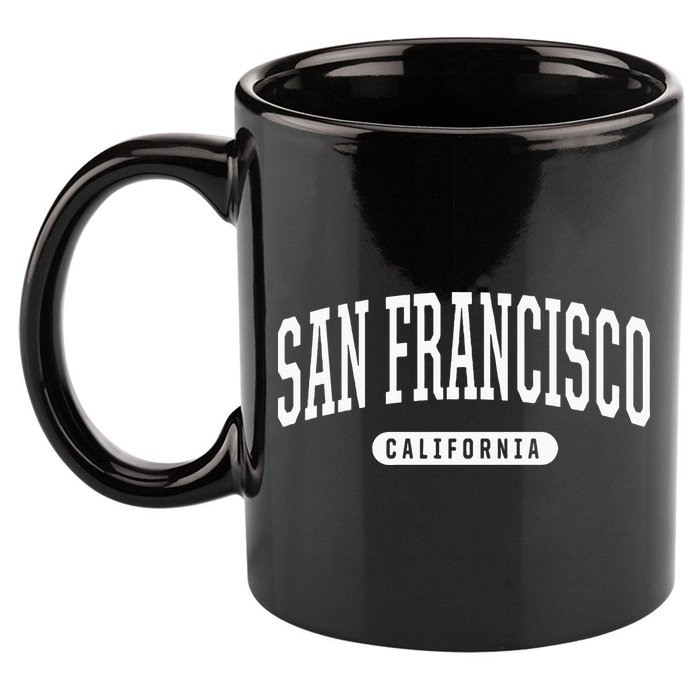 San Francisco Hoodie Swea College University Style 11oz C Handle Ceramic Mug