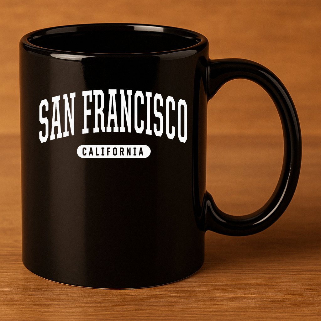 San Francisco Hoodie Swea College University Style 11oz C Handle Ceramic Mug