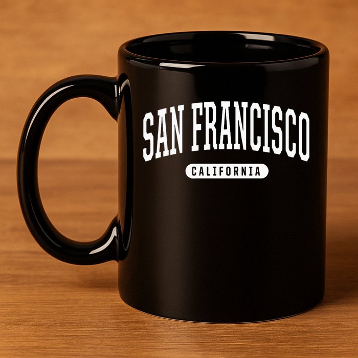 San Francisco Hoodie Swea College University Style 11oz C Handle Ceramic Mug