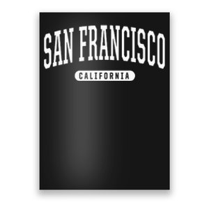 San Francisco Hoodie Swea College University Style Poster