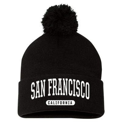 San Francisco Hoodie Swea College University Style Pom Pom 12in Knit Beanie