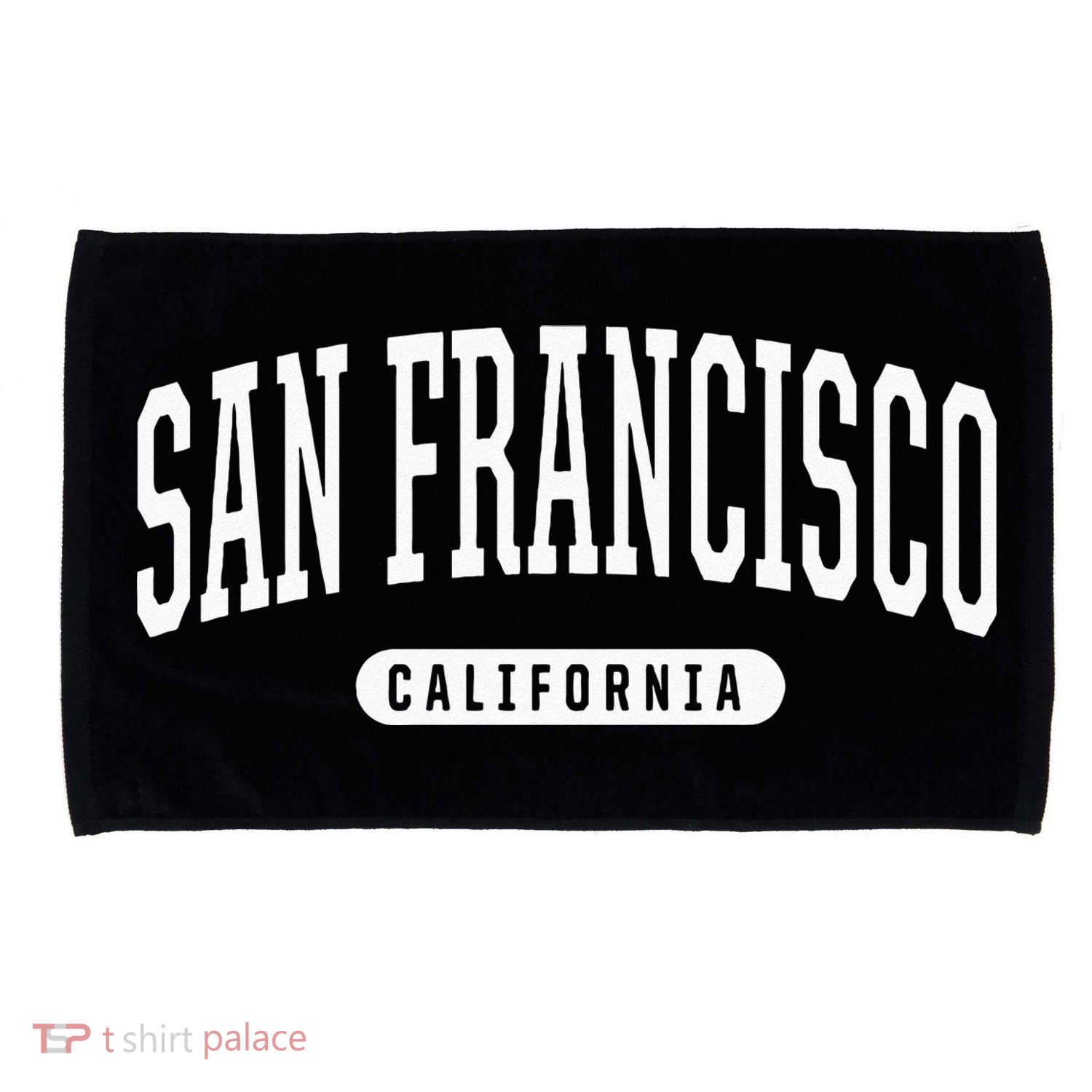San Francisco Hoodie Swea College University Style Microfiber Hand Towel
