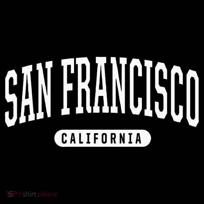 San Francisco Hoodie Swea College University Style Womens T-Shirt