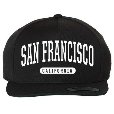 San Francisco Hoodie Swea College University Style Wool Snapback Cap