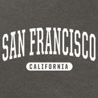 San Francisco Hoodie Swea College University Style Cotton Canvas Backpack