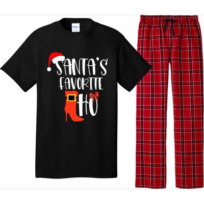 SantaS Favorite Ho Inappropriate Christmas Funny Gift Pajama Set