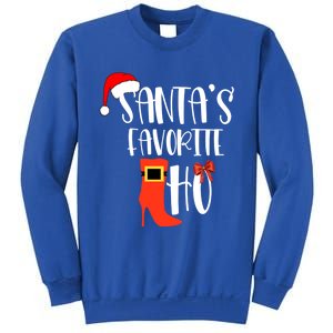 SantaS Favorite Ho Inappropriate Christmas Funny Gift Sweatshirt