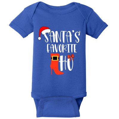 SantaS Favorite Ho Inappropriate Christmas Funny Gift Baby Bodysuit