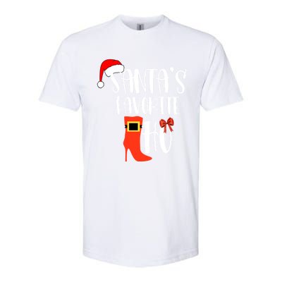 SantaS Favorite Ho Inappropriate Christmas Funny Gift Softstyle CVC T-Shirt