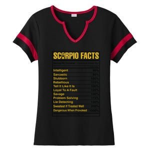 Scorpio Facts Horoscope Birthday Celebrant Meaningful Gift Ladies Halftime Notch Neck Tee