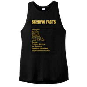 Scorpio Facts Horoscope Birthday Celebrant Meaningful Gift Ladies PosiCharge Tri-Blend Wicking Tank