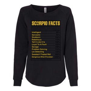 Scorpio Facts Horoscope Birthday Celebrant Meaningful Gift Womens California Wash Sweatshirt