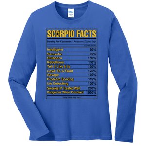 Scorpio Facts Horoscope Birthday Celebrant Meaningful Gift Ladies Long Sleeve Shirt