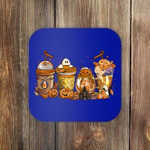 Scary Fall Halloween Horror Iced Coffee Pumpkin Spice Autumn Gift Coaster