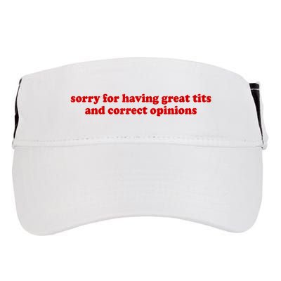 Sorry For Having Great Tits And Correct Opinions Adult Drive Performance Visor