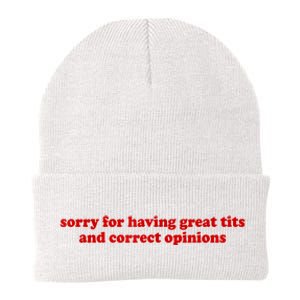 Sorry For Having Great Tits And Correct Opinions Knit Cap Winter Beanie