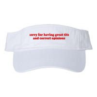 Sorry For Having Great Tits And Correct Opinions Valucap Bio-Washed Visor