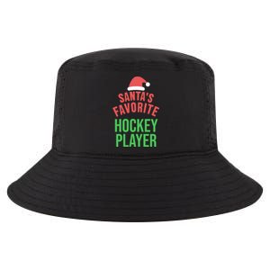 Santas Favorite Hockey Player Xmas Funny Christmas Gift Cool Comfort Performance Bucket Hat