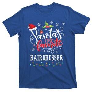 SantaS Favorite Hairdresser Christmas Gift Xmas Swea T-Shirt